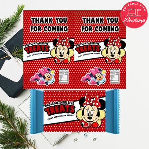 Minnie Mouse Rice Krispie Treat Digital File Printable Instant Download
