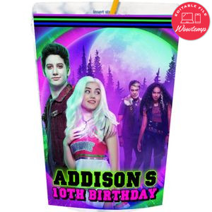 Disney Zombies 2 Capri Sun Labels Digital File Printable Instant Download