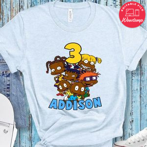 Custom African Americans Rugrats Birthday Shirt for Kid