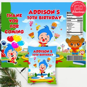 Plim Plim Chip Bag Digital File Printable Instant Download