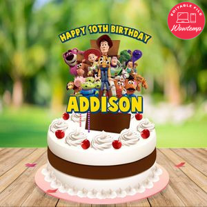 Toy Story Birthday Cake Topper Template Printable Instant Download