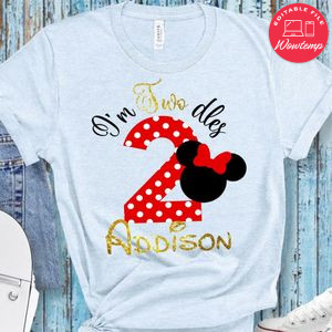 I'm Twodles Minnie Mouse Birthday Shirt