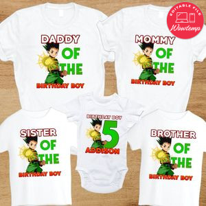 Hunter x family birthday party PNG file template