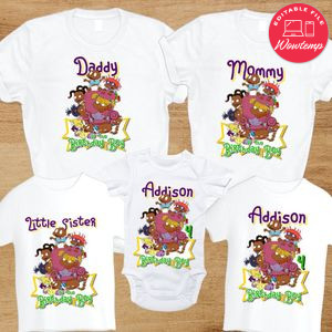 African American Rugrats Family Matching Birthday Shirts