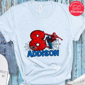 Spiderman Birthday Boy Cute Shirt for Kid