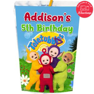 Teletubbies Capri Sun Labels Digital File Printable Instant Download
