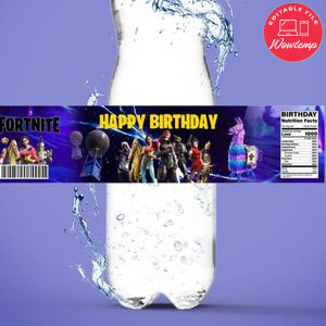 Gamer Juice Box Labels Template to Print at Home Instant Download