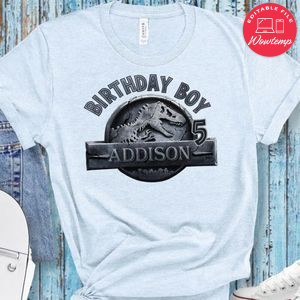 Jurassic Park Birthday T-Shirt for Boy