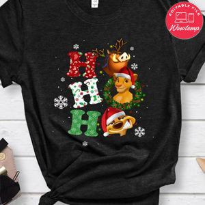 HO HO HO Lion King Christmas Shirt for Kids