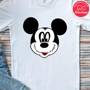 Mickey Mouse Nightmare before Christmas Shirt PNG File Template Instant Download