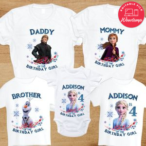 Disney Frozen 2 Family Matching Birthday Shirts