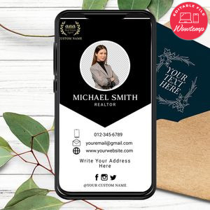 Mobile Business Ecard Template for Real Estate Agents
