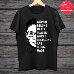 Ruth Bader Ginsburg RBG Women Shirt Digital File Transparent PNG & SVG Instant Download