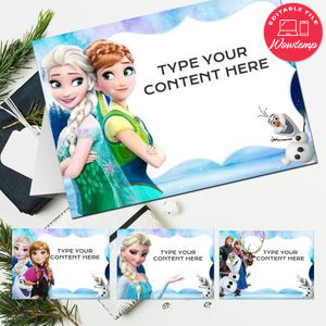 Frozen 2 Food Labels Printable Instant Download