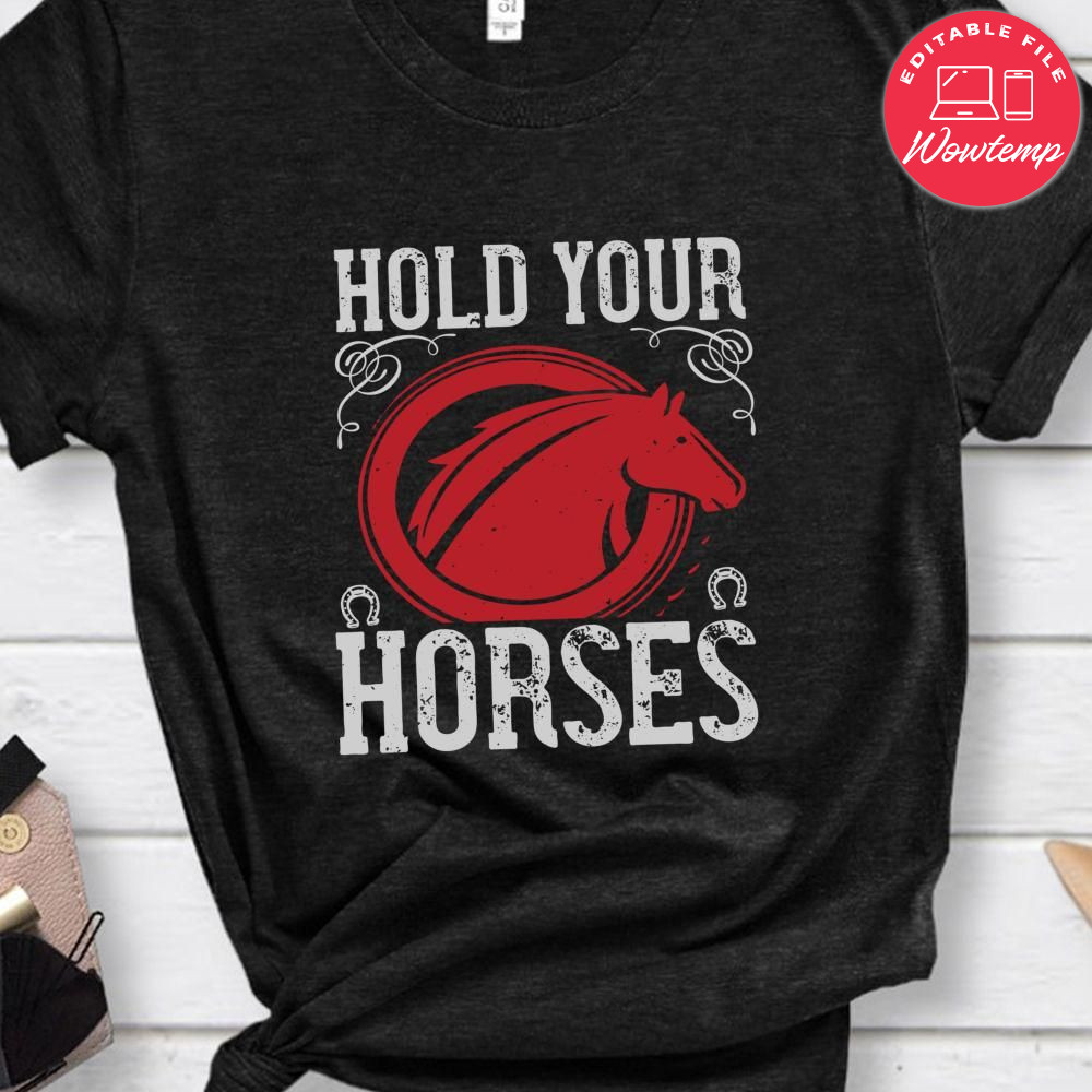 Hold Your Horses T-Shirt - Mauve