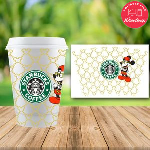 Starbucks Wrap Disney Gucci PNG File template Instant Download