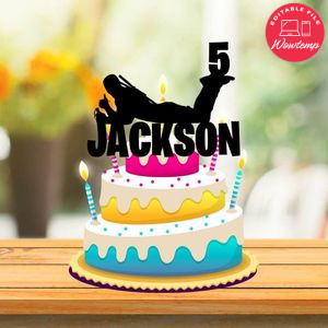 Printable Deadpool Birthday Cake Topper Template Instant Download