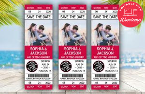  Toronto Raptors Save The Date Wedding Engagement Announcement Ticket Invitation Instant Download