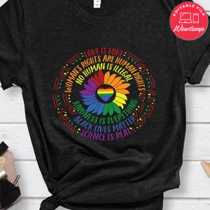 Rainbow- Black Lives Matter - Science Is Real Shirt