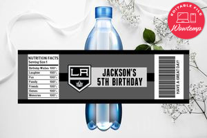 Printable Los Angeles Kings Water Bottle Labels Instant Download