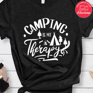 Camping Is My Therapy Shirt