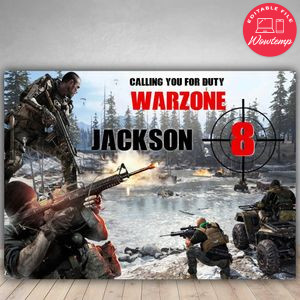 Call Of Duty Backdrop Digital File Instant Download