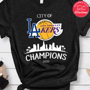 Los Angeles Lakers And Dodgers City Of Champions PNG file template