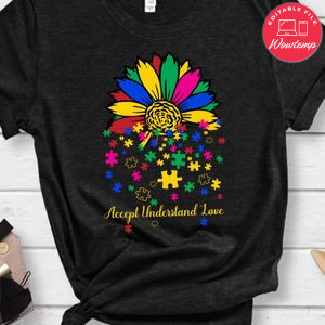 Sunflower Lover Autism Shirt