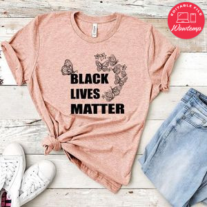 Black Lives Matter With Butterfly Shirt