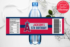 Printable Los Angeles Angels Water Bottle Labels Instant Download
