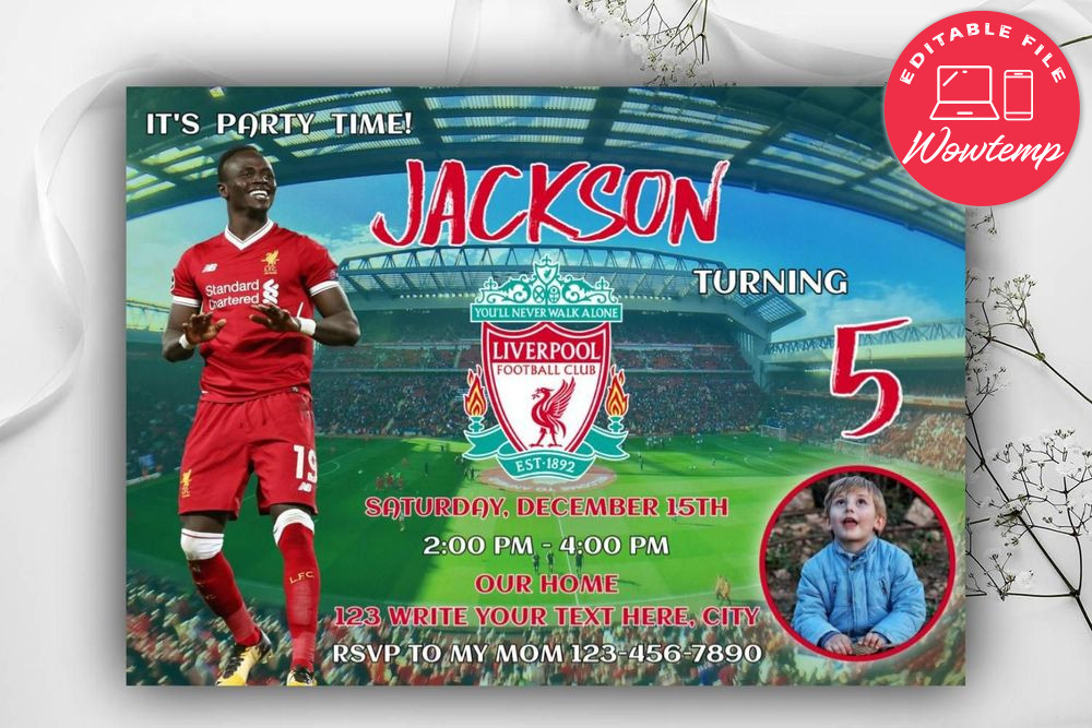 Liverpool Birthday Flyer Digital File