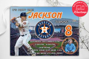 bregman invitation Template to Print at Home Instant Download