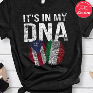 Italian And Puerto Rican DNA Mix Flag Heritage Gift Classic Unisex Shirt