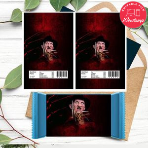 Freddy Krueger Rice Krispie Treat Digital File Printable Instant Download