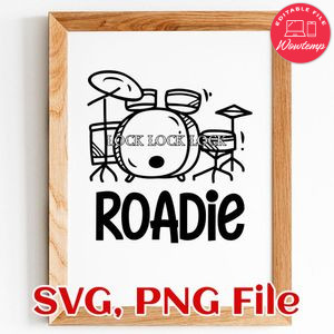 Roadie SVG PNG file template