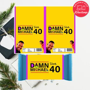 Martin and Gina Candy Bar Wrapper Digital File Printable Instant Download