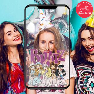 Bratz SnapChat Geofilter Customizable Template Instant Download