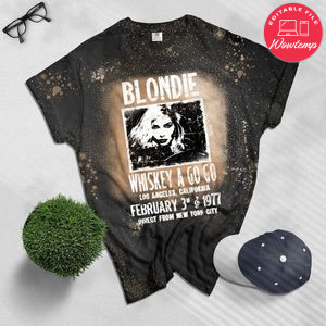 Blondie Deborah Harry Retro 80s Rock Music T Bleached Shirt