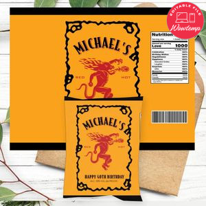 Fireball Cinnamon Whisky Chip Bag Digital File Instant Download