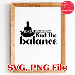 Find The Balance SVG PNG file template