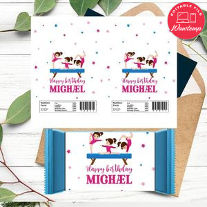 Gymnastics Rice Krispie Treat Digital File Printable Instant Download