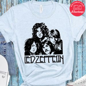 Silhouette Led Zeppelin Rock Band Shirt