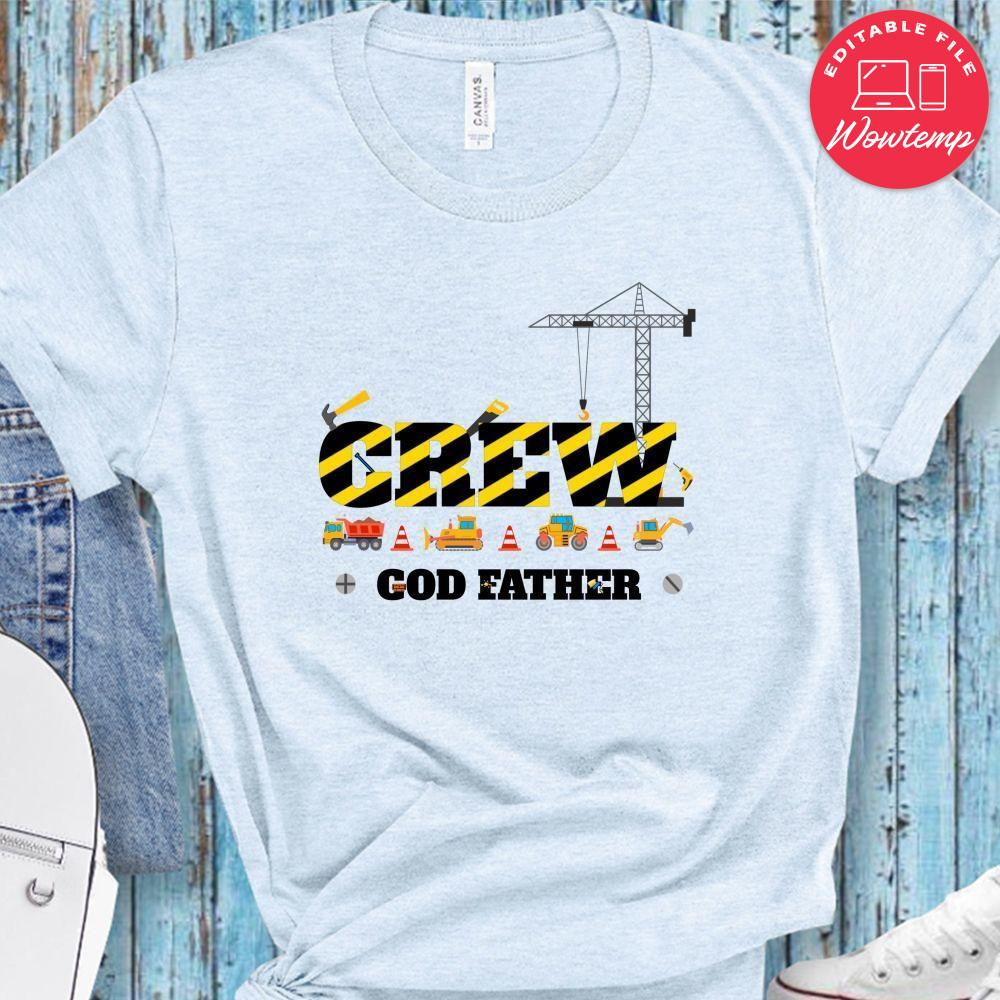 Construction Crew Shirts Party Family, Coordinating Construction PNG file template