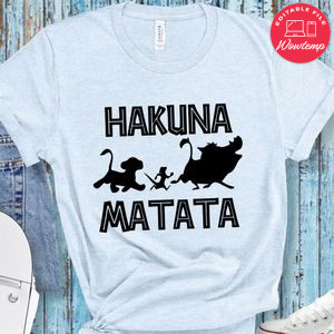 Disney Hakuna Matata PNG file template