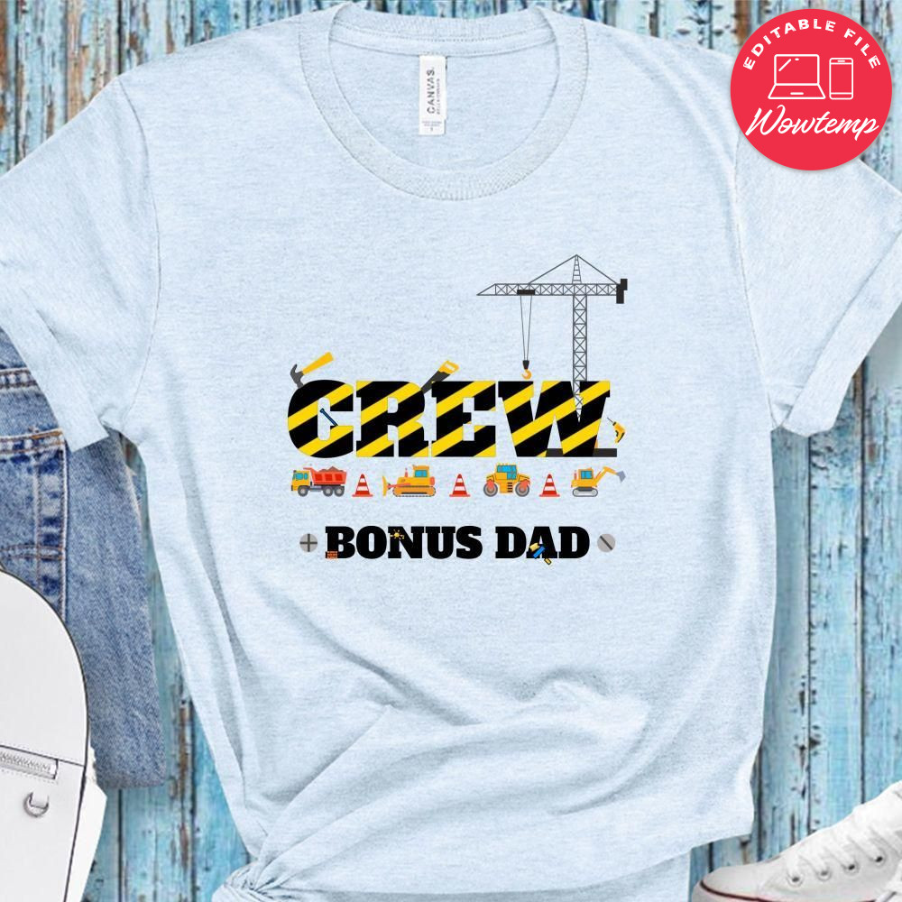 Construction Crew Shirts Party Family, Coordinating Construction PNG file template