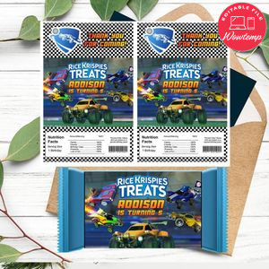 Rocket League Rice Krispies Treats Template Printable Instant Download