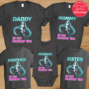 Hatsune Miku Birthday Family Trip Vacation PNG file template