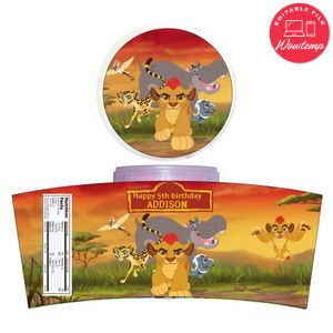 The Lion Guard Cotton Candy Label Template To Print At Home Instant Download