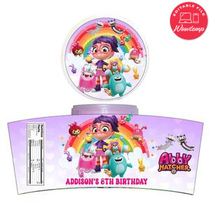 Abby Hatcher Cotton Candy Label Template To Print At Home Instant Download