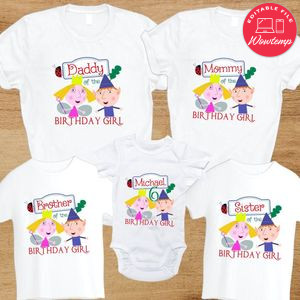 Ben and holly Family Birthday Vacation T-Shirt